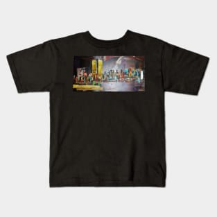 attacks on New York City twin towers 9/11 Kids T-Shirt